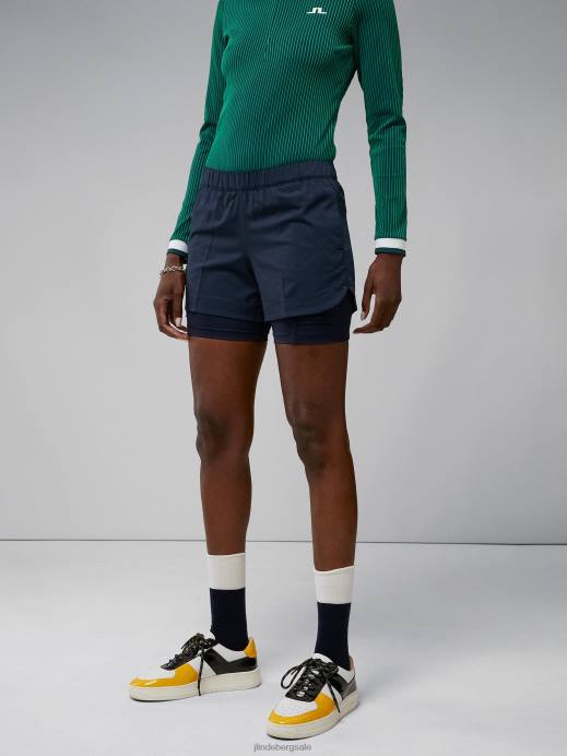 Women J.Lindeberg Navy Mila Shorts Clothing 8R622783