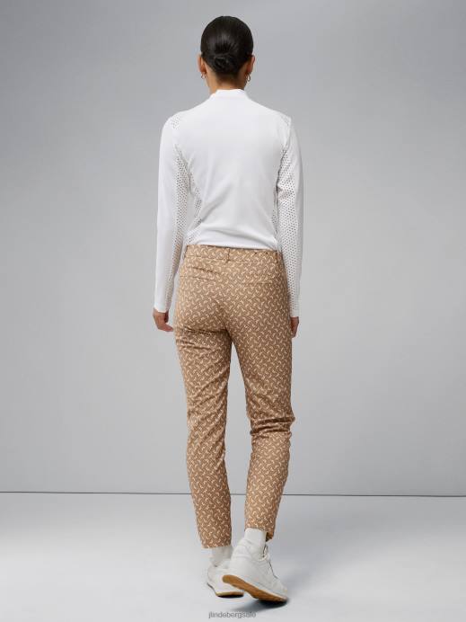 Women J.Lindeberg Tiger Monogram check Pia Print Pant Clothing 8R622775