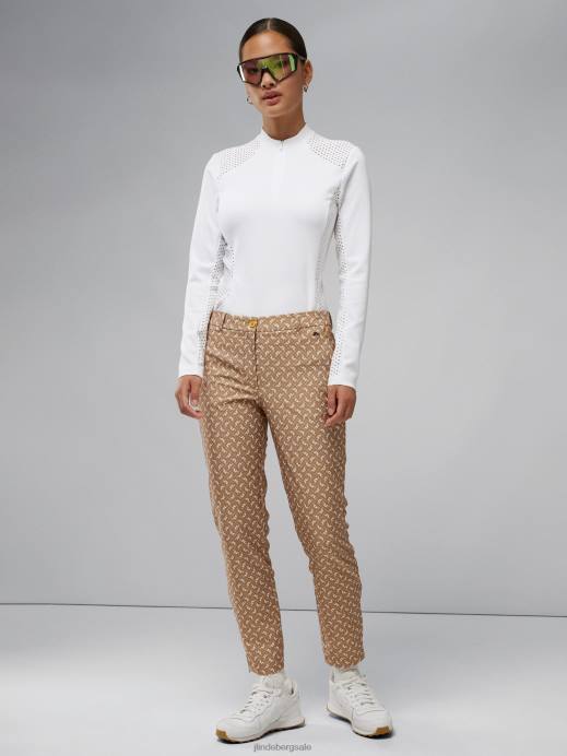 Women J.Lindeberg Tiger Monogram check Pia Print Pant Clothing 8R622775