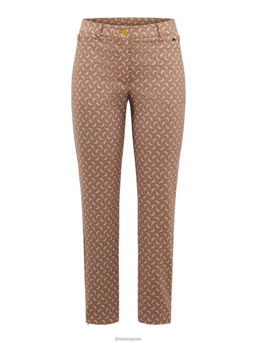 Women J.Lindeberg Tiger Monogram check Pia Print Pant Clothing 8R622775