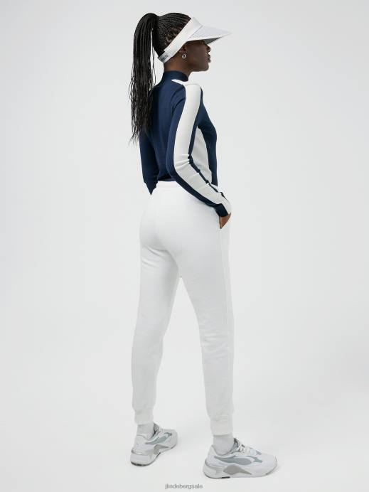 Women J.Lindeberg White Alpha Pant Clothing 8R622792