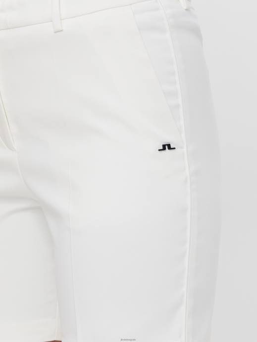 Women J.Lindeberg White Gwen Long Golf Short Clothing 8R622808