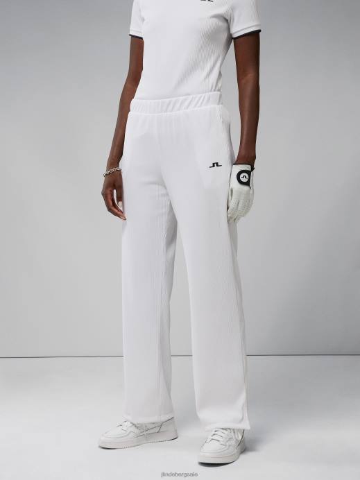 Women J.Lindeberg White Iman Pant Clothing 8R622769