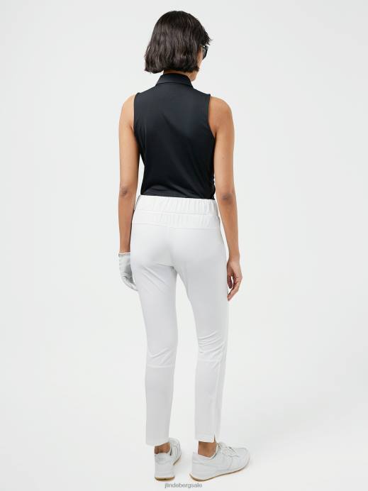 Women J.Lindeberg White Nea Pull On Golf Pant Clothing 8R622797