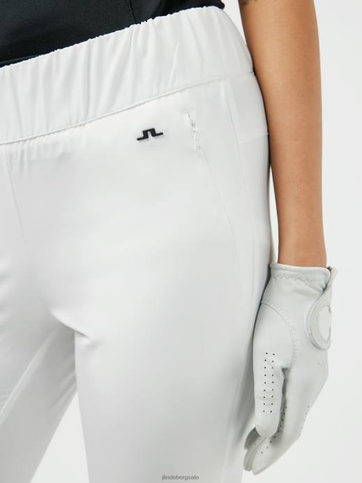 Women J.Lindeberg White Nea Pull On Golf Pant Clothing 8R622797