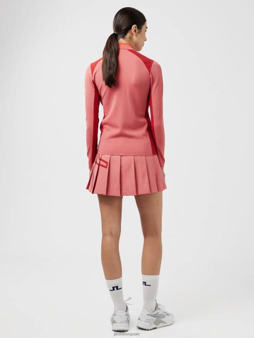 Women J.Lindeberg Faded Rose Alma Golf Sweater Clothing 8R622834