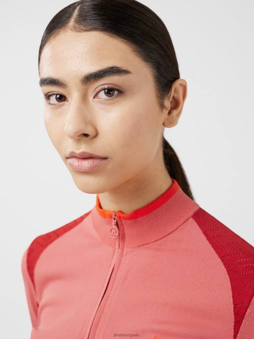 Women J.Lindeberg Faded Rose Alma Golf Sweater Clothing 8R622834