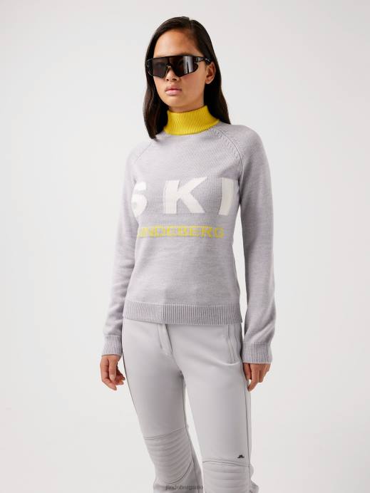 Women J.Lindeberg Micro Chip Ada Knitted Ski Sweater Clothing 8R622840