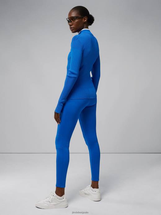 Women J.Lindeberg Nautical Blue Flora Sweater Clothing 8R622823