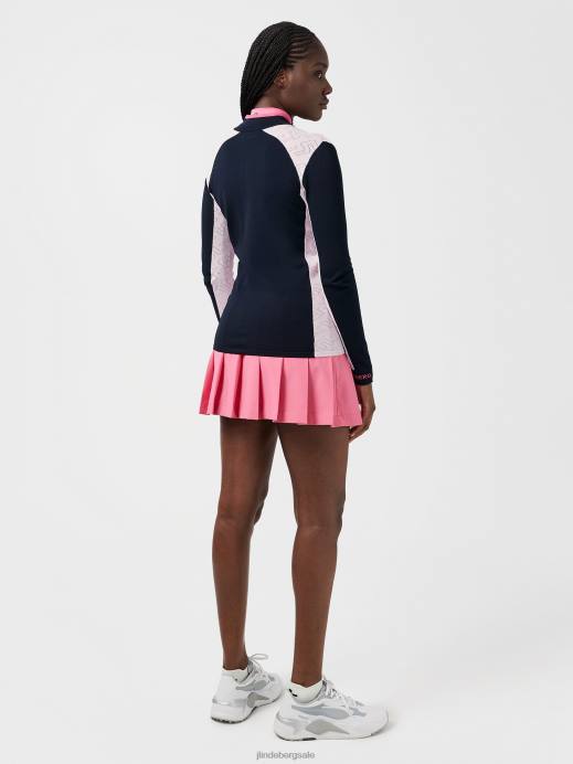 Women J.Lindeberg Navy Alma Golf Sweater Clothing 8R622835