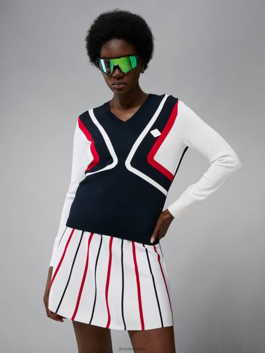 Women J.Lindeberg Navy Celine Sweater Clothing 8R622816