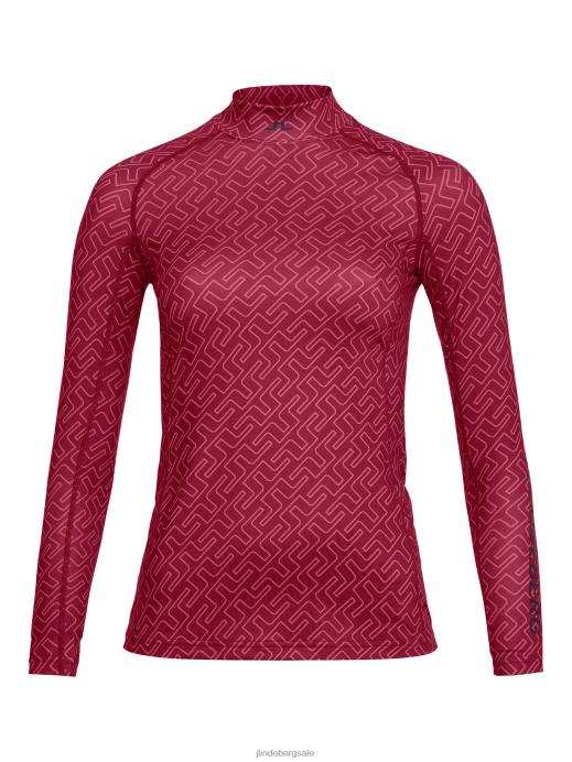 Women J.Lindeberg Hot Pink Bridge Monogram Asa Print Compression Top Clothing 8R622629