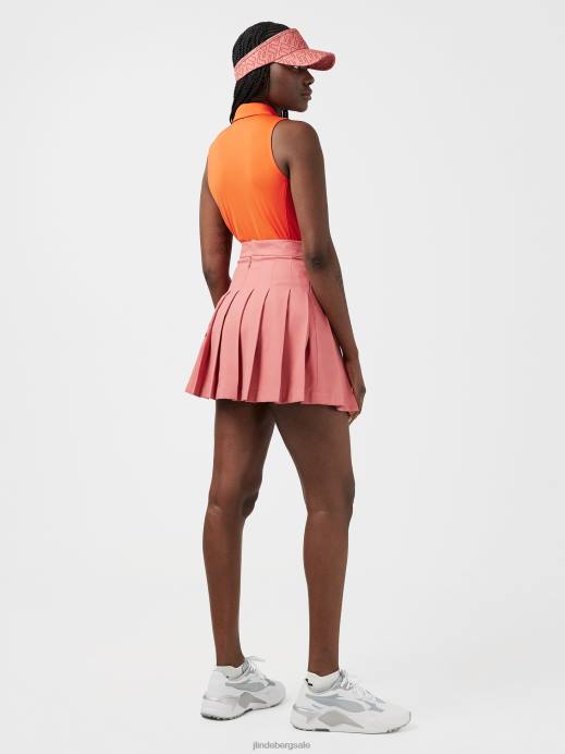 Women J.Lindeberg Tangerine Tango Dena Sleeveless Golf Top Clothing 8R622623