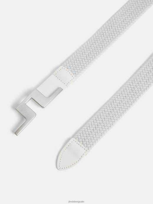 Women J.Lindeberg White Lykke Braided Belt Accessory 8R621949