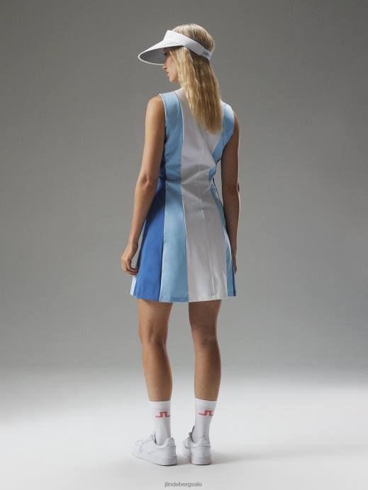 Women J.Lindeberg Airy Blue Jasmin Dress Clothing 8R621683