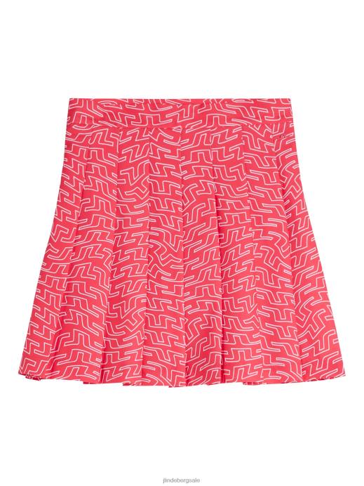 Women J.Lindeberg Azalea Bridge Swirl Adina Print Skirt Clothing 8R621675
