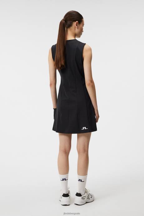 Women J.Lindeberg Black Jasmin Dress Clothing 8R621589