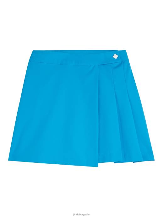 Women J.Lindeberg Brilliant Blue Cataleya Pleated Skirt Clothing 8R621664