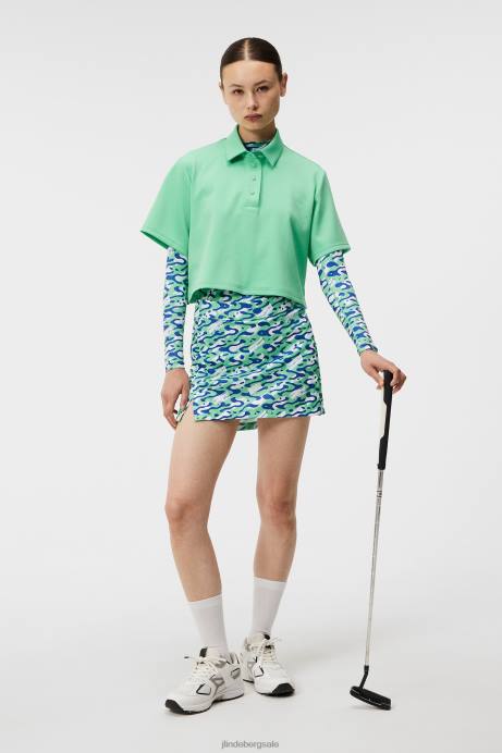 Women J.Lindeberg Caldera Jade Cream Amelie Print Skirt Clothing 8R621577
