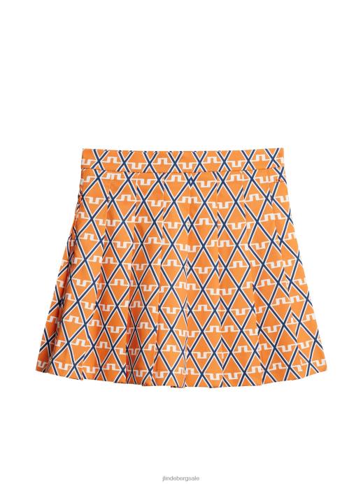 Women J.Lindeberg Exuberance Diamond Adina Print Skirt Clothing 8R621566
