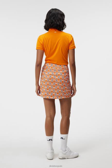 Women J.Lindeberg Exuberance Diamond Amelie Mid-Length Print Skirt Clothing 8R621580