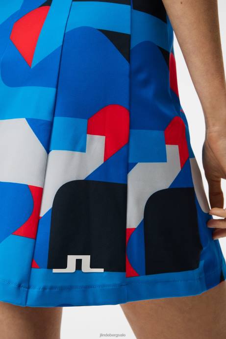 Women J.Lindeberg Grey Big Bridge Jasmin Print Dress Clothing 8R621648