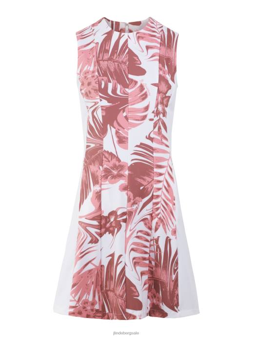 Women J.Lindeberg Hibiscus Pink Jasmin Print Dress Clothing 8R621685