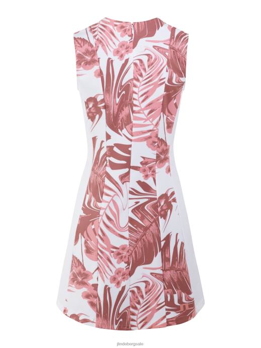Women J.Lindeberg Hibiscus Pink Jasmin Print Dress Clothing 8R621685