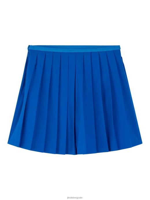 Women J.Lindeberg Lapis Blue Sierra Pleat Skirt Clothing 8R621669