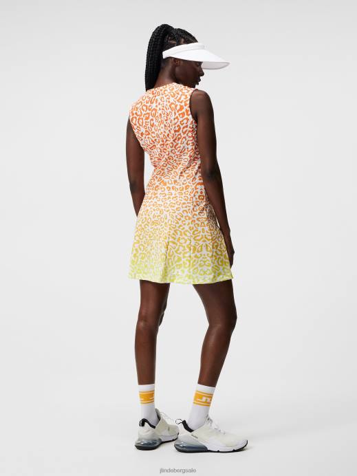 Women J.Lindeberg Leo Reflect Sunset Jasmin Print Dress Clothing 8R621647