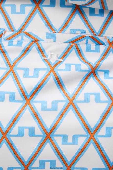 Women J.Lindeberg Little Boy Blue Diamond Amelie Print Skirt Clothing 8R621578