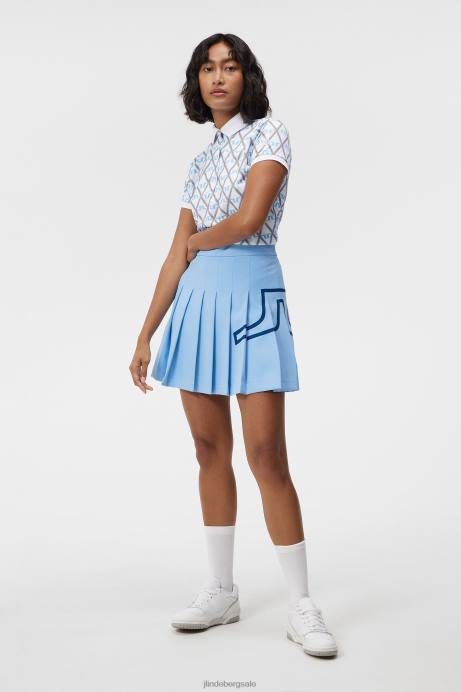 Women J.Lindeberg Little Boy Blue Naomi Skirt Clothing 8R621575