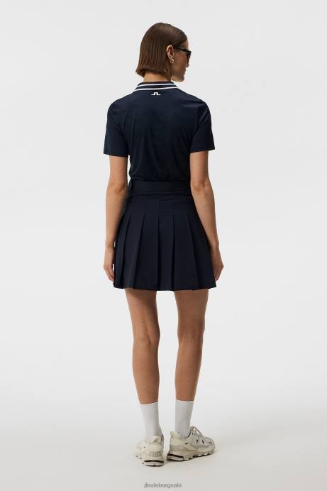 Women J.Lindeberg Navy Adina Golf Skirt Clothing 8R621554