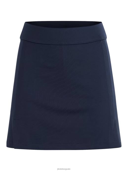 Women J.Lindeberg Navy Amelie Mid Golf Skirt Clothing 8R621691