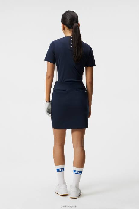 Women J.Lindeberg Navy Anna Skirt Clothing 8R621646