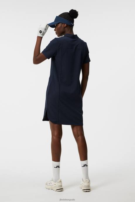 Women J.Lindeberg Navy Denise Dress Clothing 8R621662