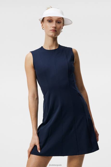 Women J.Lindeberg Navy Jasmin Dress Clothing 8R621632
