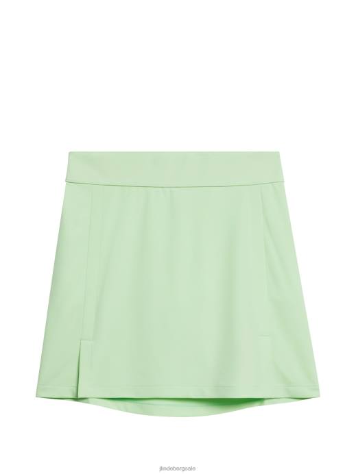 Women J.Lindeberg Patina Green Amelie Mid Skirt Clothing 8R621643