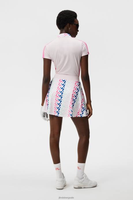 Women J.Lindeberg Pink Painted Bridge Joline Print Skirt Clothing 8R621598
