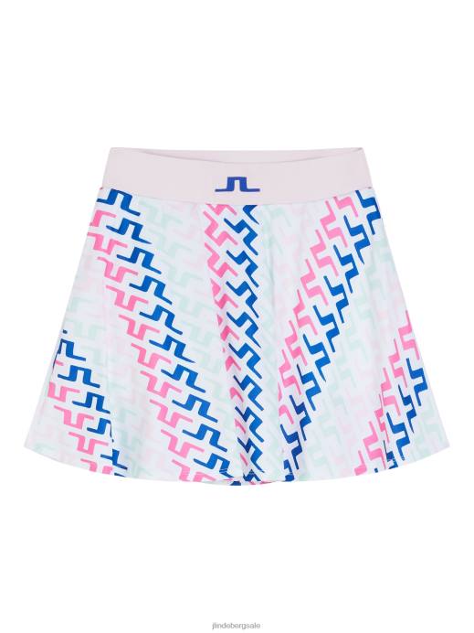 Women J.Lindeberg Pink Painted Bridge Joline Print Skirt Clothing 8R621598