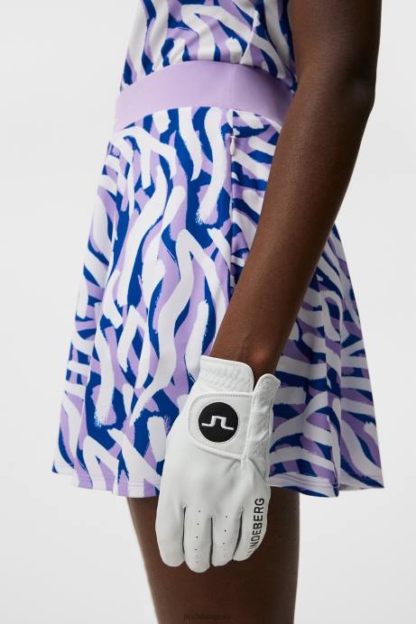 Women J.Lindeberg Purple Painted Zebra Joline Print Skirt Clothing 8R621597