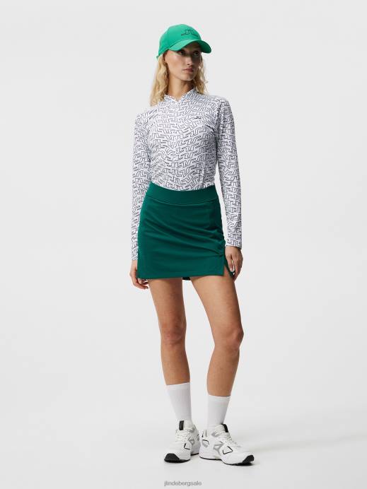 Women J.Lindeberg Rain Forest Amelie Mid Skirt Clothing 8R621640