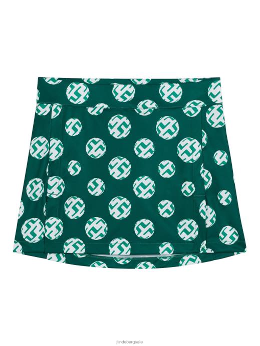 Women J.Lindeberg Rain Forest Sphere Dot Amelie Print Skirt Clothing 8R621650