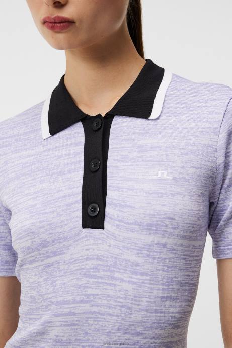 Women J.Lindeberg Sweet Lavender Holly Knitted Dress Clothing 8R621556