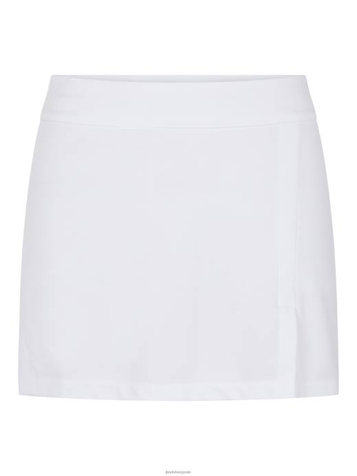 Women J.Lindeberg White Amelie Golf Skirt Clothing 8R621693