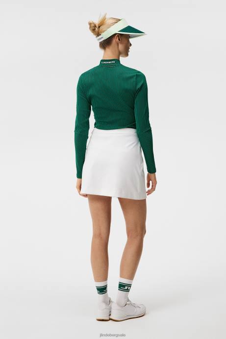 Women J.Lindeberg White Cataleya Pleated Skirt Clothing 8R621666