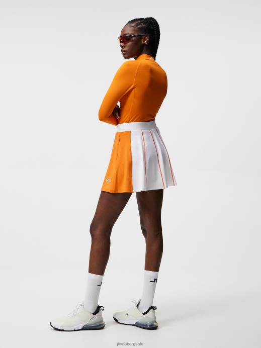 Women J.Lindeberg White Jolie Skirt Clothing 8R621628