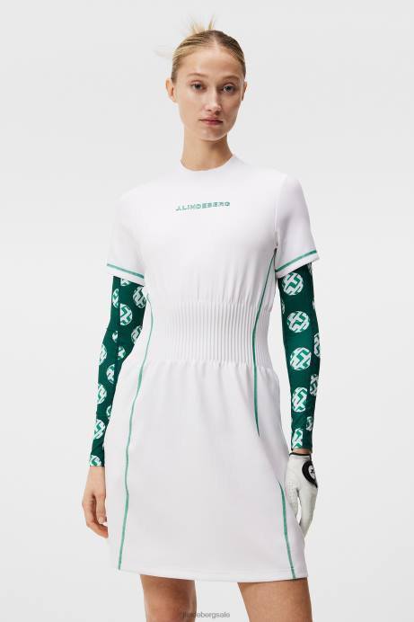 Women J.Lindeberg White Krystal Dress Clothing 8R621638