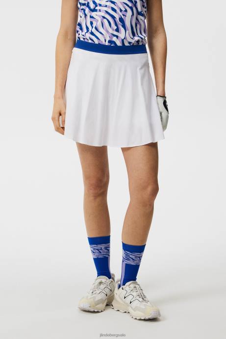 Women J.Lindeberg White Mimi Skirt Clothing 8R621603