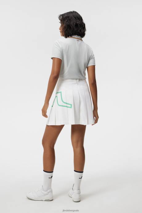Women J.Lindeberg White Naomi Skirt Clothing 8R621574